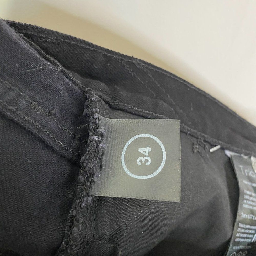 NEW Triarchy Slim Straight Black Button Fly Jeans - Picture 7 of 8